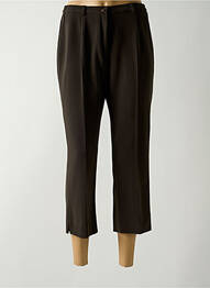 Pantacourt coupe droite taille normale marron GUY DUBOUIS femme