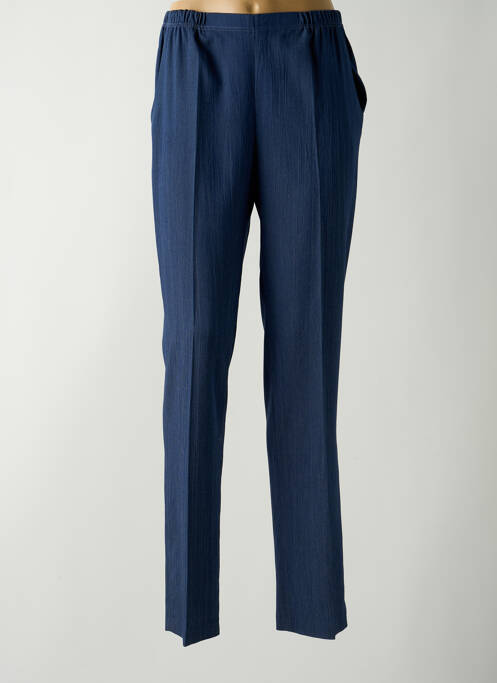 Pantalon droit bleu GUY DUBOUIS pour femme