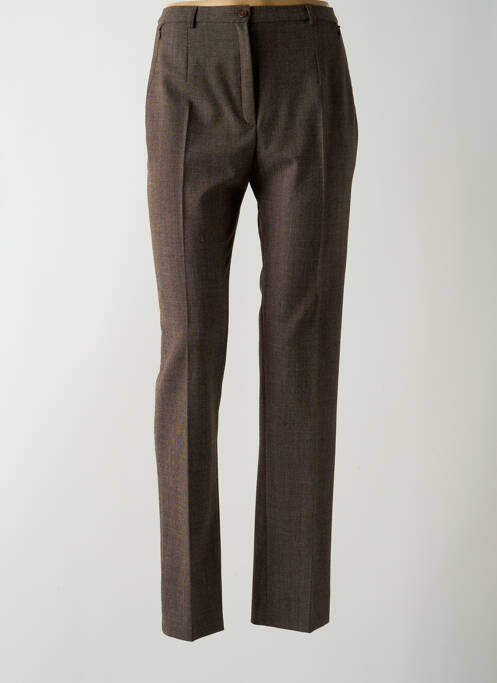 Pantalon droit marron GUY DUBOUIS pour femme