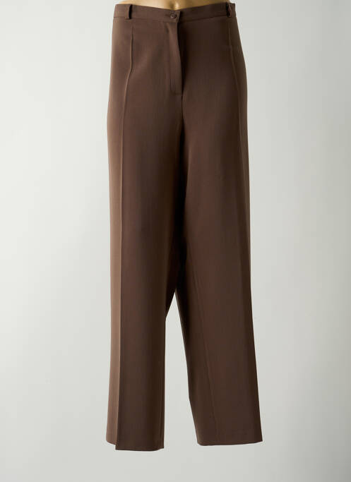 Pantalon droit marron GUY DUBOUIS pour femme