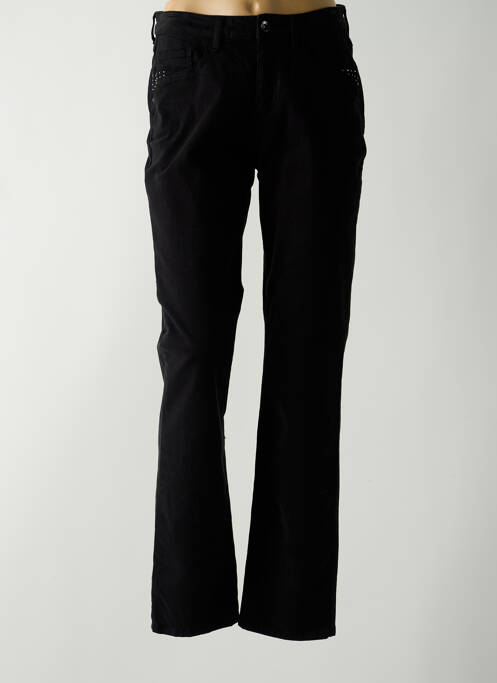 Pantalon droit noir GUY DUBOUIS pour femme