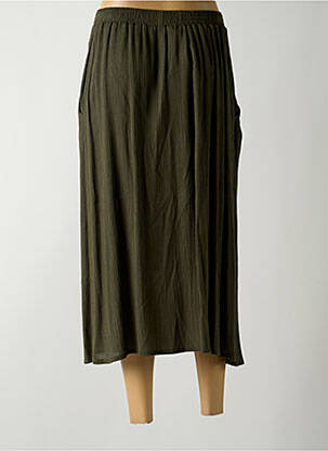 Jupe longue coupe fluide vert GRIFFON femme