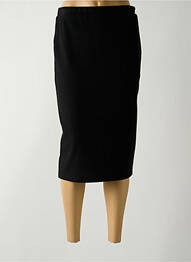 Jupe mi-longue coupe droite noir GUY DUBOUIS femme