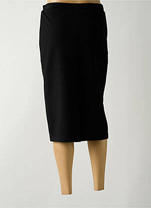Jupe mi-longue stretch noir GUY DUBOUIS femme