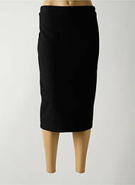 Jupe mi-longue coupe droite noir GUY DUBOUIS femme