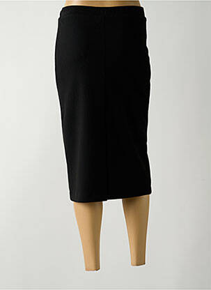 Jupe mi-longue stretch noir GUY DUBOUIS femme