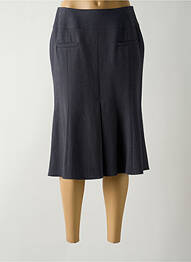 Jupe mi-longue taille à pinces gris GUY DUBOUIS femme