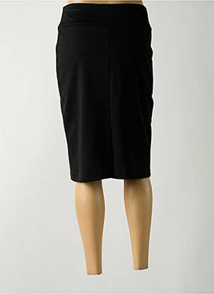 Jupe mi-longue stretch noir GUY DUBOUIS femme