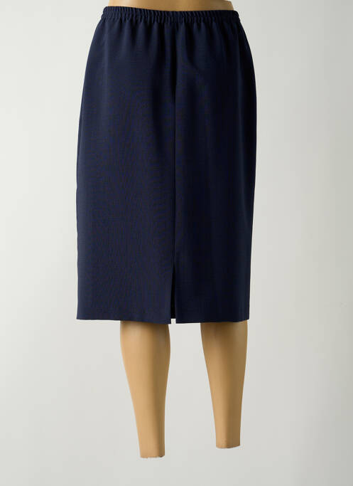 Jupe mi-longue bleu GUY DUBOUIS pour femme