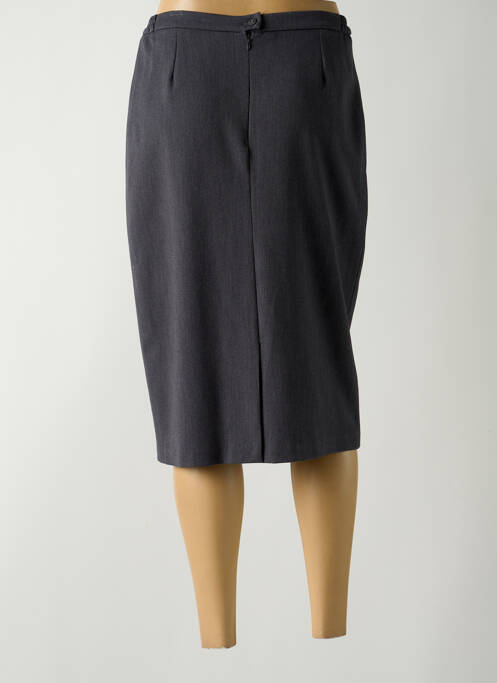 Jupe mi-longue gris GUY DUBOUIS pour femme