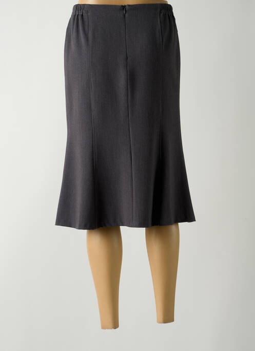 Jupe mi-longue gris GUY DUBOUIS pour femme