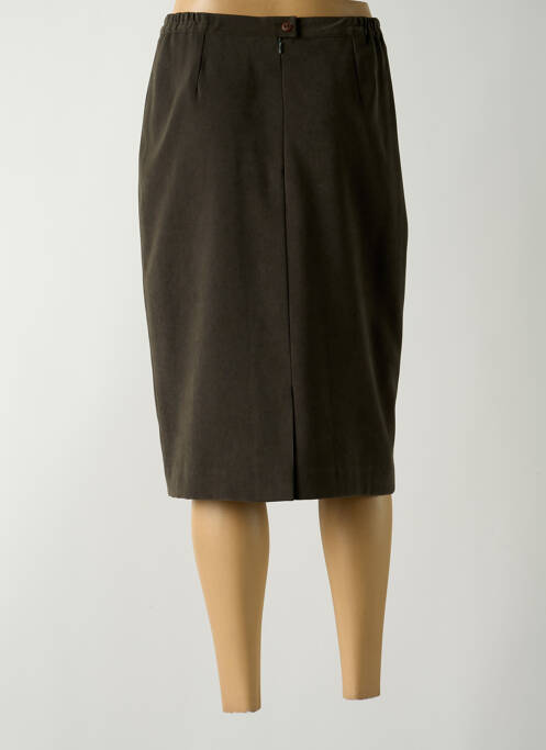 Jupe mi-longue vert GUY DUBOUIS pour femme