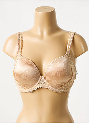 Soutien-gorge tissage dentelle haut soutien-gorge moulé chair MARIE JO femme