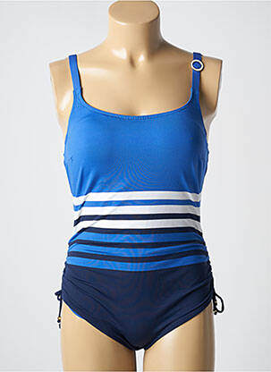 Maillot de bain 1 pièce bretelles élastiquées ajustables haut soutien-gorge moulé bleu PRIMADONNA femme