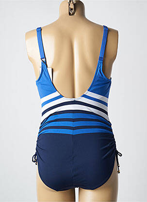 Maillot de bain 1 pièce bretelles élastiquées ajustables haut soutien-gorge moulé bleu PRIMADONNA femme