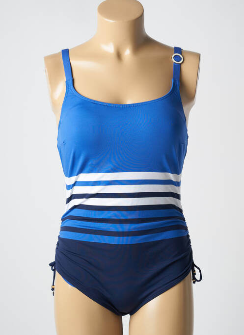 Maillot de bain 1 pièce bretelles élastiquées ajustables haut soutien-gorge moulé bleu PRIMA DONNA femme