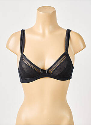 Soutien-gorge sans armature haut triangles noir ROSA FAIA femme