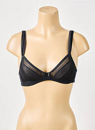 Soutien-gorge sans armature haut triangles noir ROSA FAIA femme