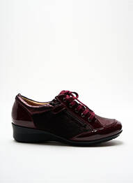 Chaussures de confort semi compensé talon plat jusqu'à 3cm rouge SWEET femme