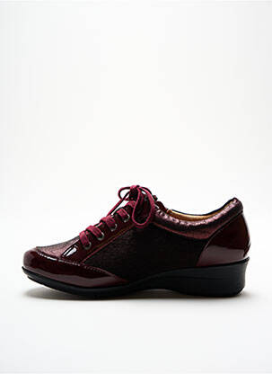 Chaussures de confort fermeture lacets talon plat jusqu'à 3cm rouge SWEET femme