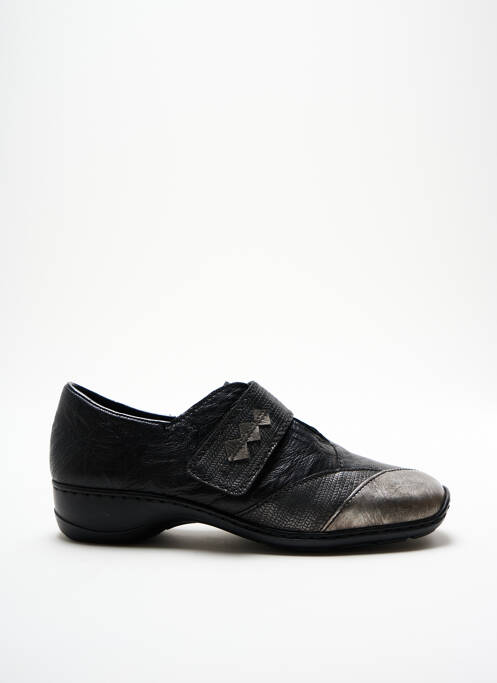 Mocassins noir RIEKER pour femme