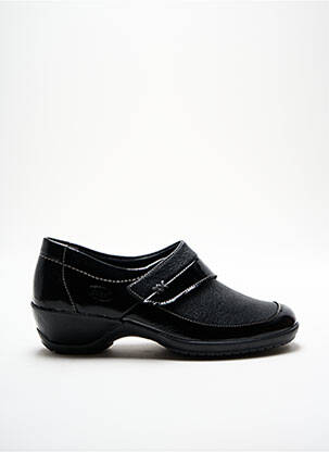 Chaussures de confort matière lisse talon plat jusqu'à 3cm noir SWEDI femme