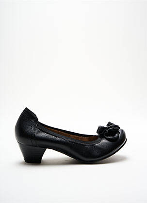 Ballerines matière lisse talon plat jusqu'à 3cm noir SANTAFE femme