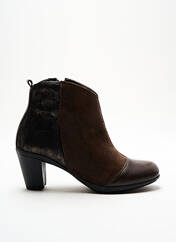 Bottines/Boots marron SWEDI pour femme seconde vue