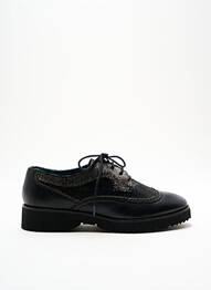 Derbies tissage satiné talon plat jusqu'à 3cm noir KARSTON femme