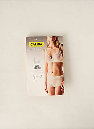 Soutien-gorge effet matière satinée haut soutien-gorge emboitant rose CALIDA femme