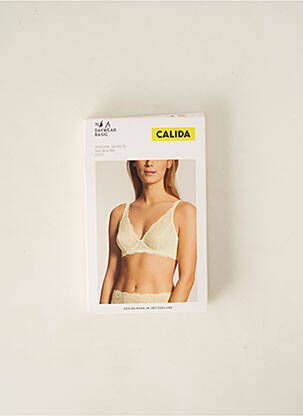 Soutien-gorge effet matière satinée haut soutien-gorge emboitant blanc CALIDA femme