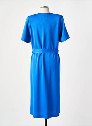 Robe de chambre col v bleu EGATEX femme