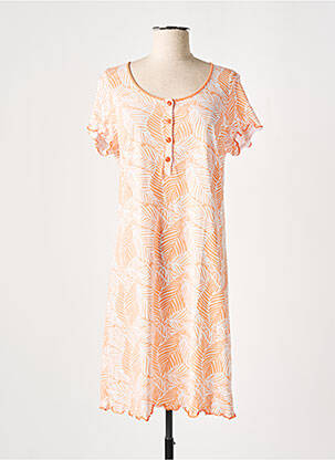 Chemise de nuit orange BARANDI pour femme