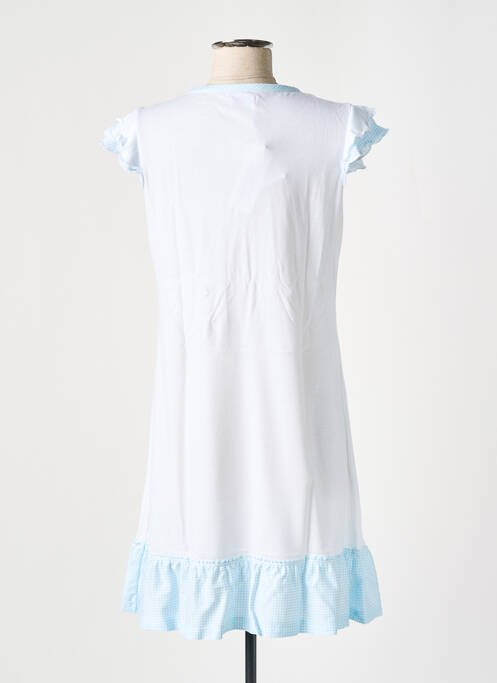 Chemise de nuit sérigraphie blanc GLORIA BARONI femme