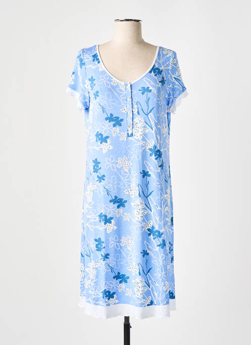 Chemise de nuit bleu BARANDI pour femme