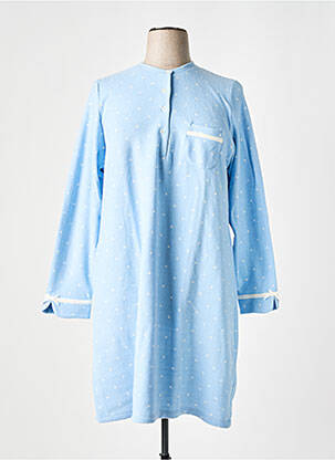 Chemise de nuit bleu BARANDI pour femme