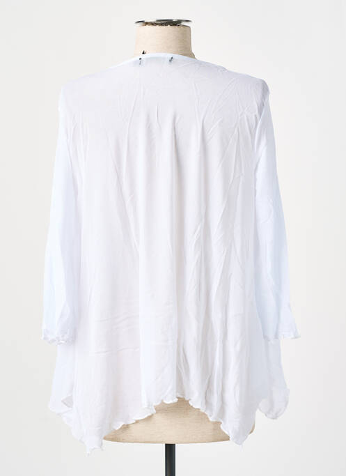 Gilet manches longues stretch blanc VIRGINIE & MOI femme