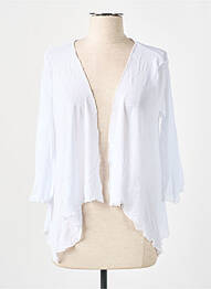 Gilet manches longues stretch blanc VIRGINIE & MOI femme