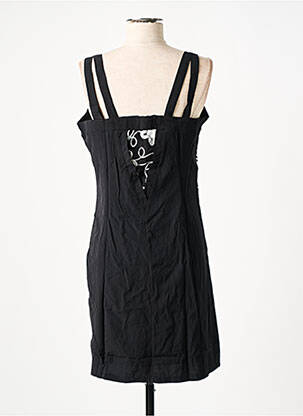 Robe courte sans manche sans manche noir L33 femme