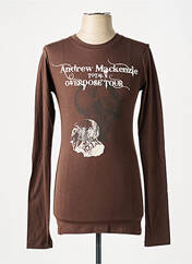 T-shirt marron ANDREW MACKENZIE pour homme seconde vue