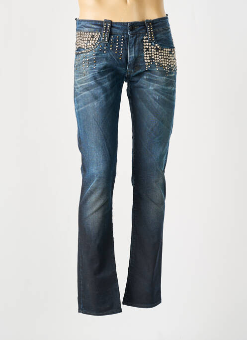 Jeans coupe slim bleu BRAY STEVE ALAN pour homme