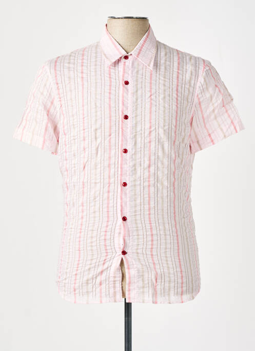 Chemise manches courtes rose BRAY STEVE ALAN pour homme