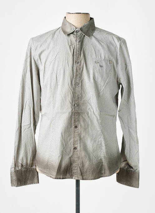 Chemise manches longues gris BRAY STEVE ALAN pour homme