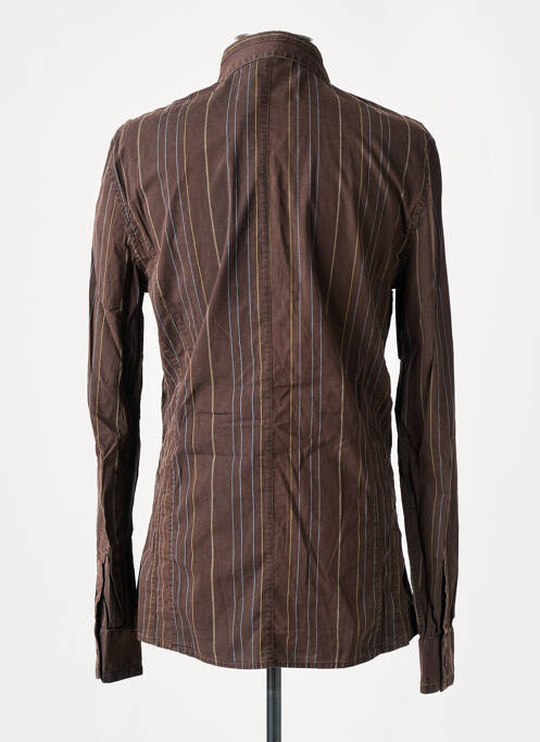 Chemise manches longues marron BRAY STEVE ALAN pour homme