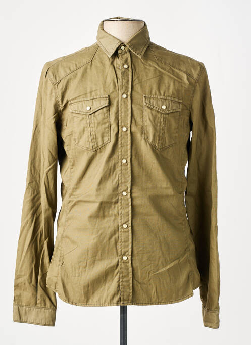 Chemise manches longues vert ABSOLUT JOY pour homme