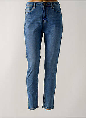 Jeans coupe slim tissage brut taille normale bleu TOXIK3 femme