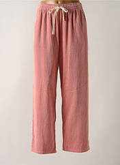 Pantalon droit rose GRACE & MILA pour femme seconde vue