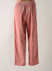 Pantalon droit rose GRACE & MILA pour femme seconde vue