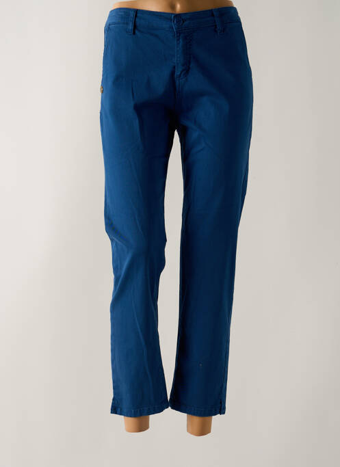 Pantalon 7/8 bleu PAKO LITTO pour femme