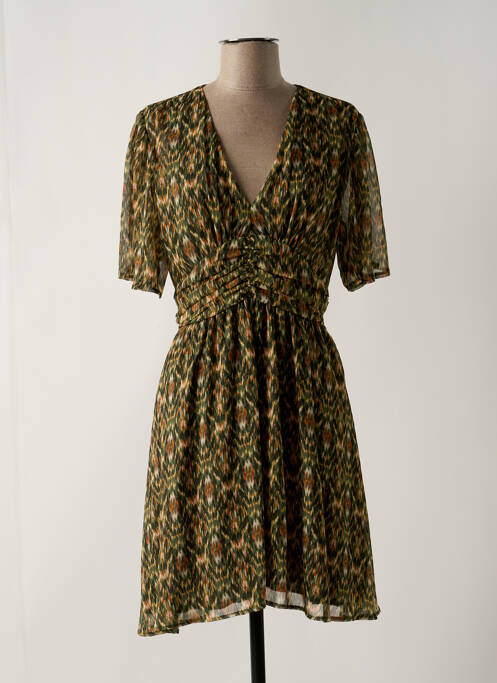 Robe mi-longue vert RUE DES ABBESSES pour femme